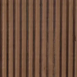 Kirklands Home Decorative Mirrors|Oval Walnut Ribbed Wood Wall Mirror