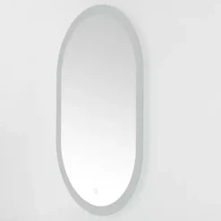 Kirklands Home Decorative Mirrors|Oval Wes LED Wall Mirror