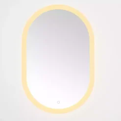 Kirklands Home Decorative Mirrors|Oval Wes LED Wall Mirror