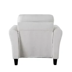 Kirklands Home Accent Chairs|Oyster Walter Accent Chair Ivory