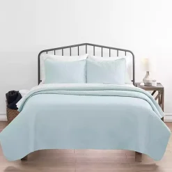 Kirklands Home Bedspreads & Coverlets|Pale Herring 3-pc. Twin Quilted Coverlet Set Blue
