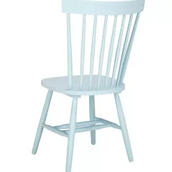 Kirklands Home Dining Chairs|Pale Parker Spindle Dining Chairs, Set of 2 Blue