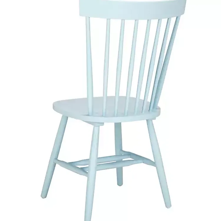 Kirklands Home Dining Chairs|Pale Parker Spindle Dining Chairs, Set of 2 Blue