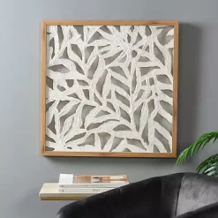 Kirklands Home Wall Plaques|Palm Leaf I Shadowbox Wall Plaque