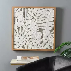 Kirklands Home Wall Plaques|Palm Leaf II Shadowbox Wall Plaque