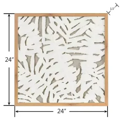 Kirklands Home Wall Plaques|Palm Leaf II Shadowbox Wall Plaque