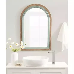 Kirklands Home Decorative Mirrors|Palmer Arch Wood Wall Mirror