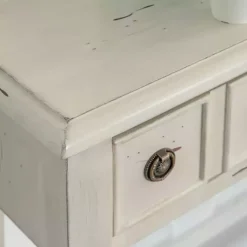 Kirklands Home Console Tables|Paloma Cream 4-Drawer Console Table Ivory