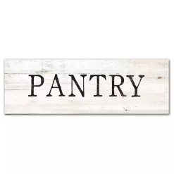 Kirklands Home Wall Quotes & Signs|Pantry Script Canvas Art Print White
