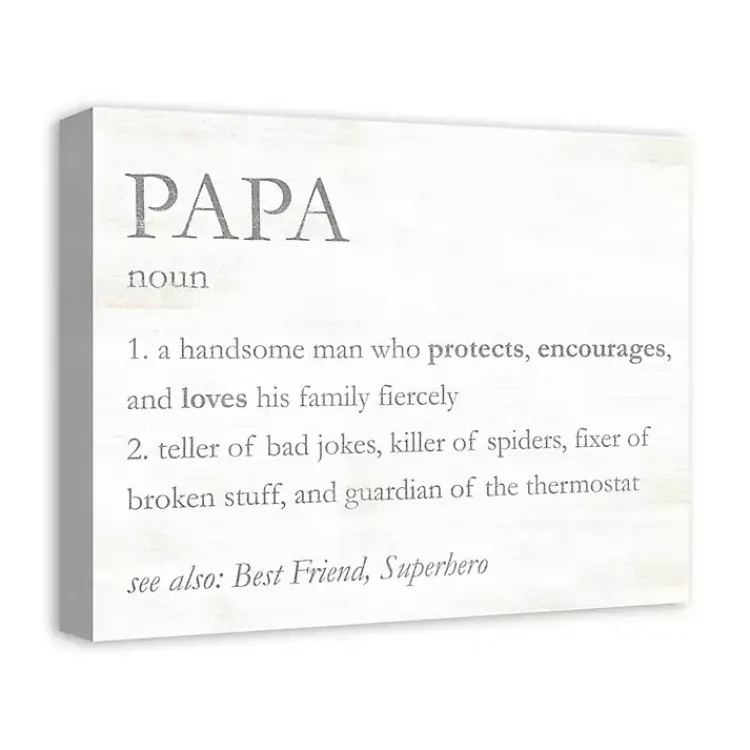 Kirklands Home Wall Quotes & Signs|Papa Definition Wall Plaque