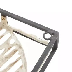 Kirklands Home Wall Plaques|Paper Cloaked Leaves Metal Plaque White