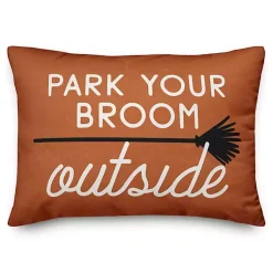 Hot Park Your Broom Outside Halloween Pillow Pillows