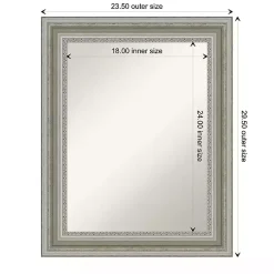 Kirklands Home Decorative Mirrors|Parlor Silver Framed Wall Mirror