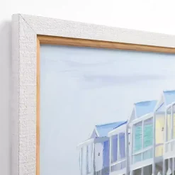 Kirklands Home Framed Art|Pastel Beach Houses Framed Art Print