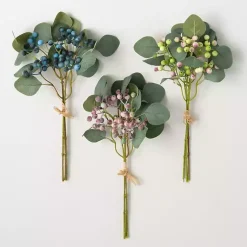 Discount Pastel Berry and Eucalyptus Stems, Set of 3 Stems & Bouquets