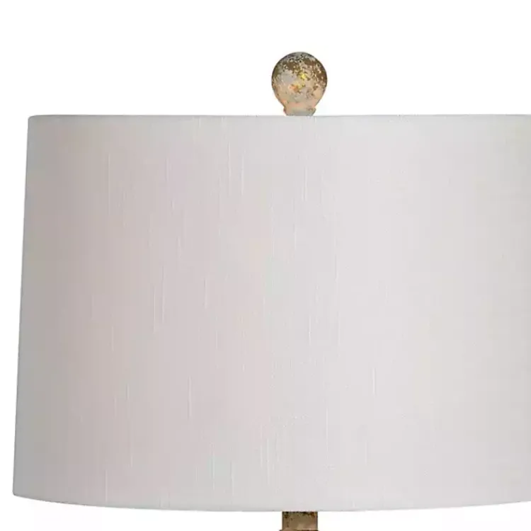 Kirklands Home Table Lamps|Pastel Blue Jada Table Lamp White