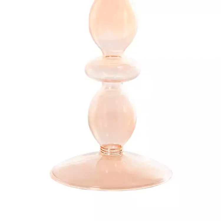 Outlet Pastel Glass Taper Candle Holders, Set of 3 Candle Holders
