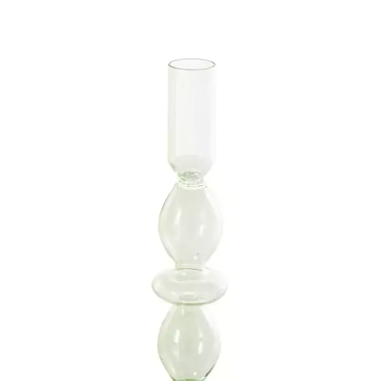 Outlet Pastel Glass Taper Candle Holders, Set of 3 Candle Holders
