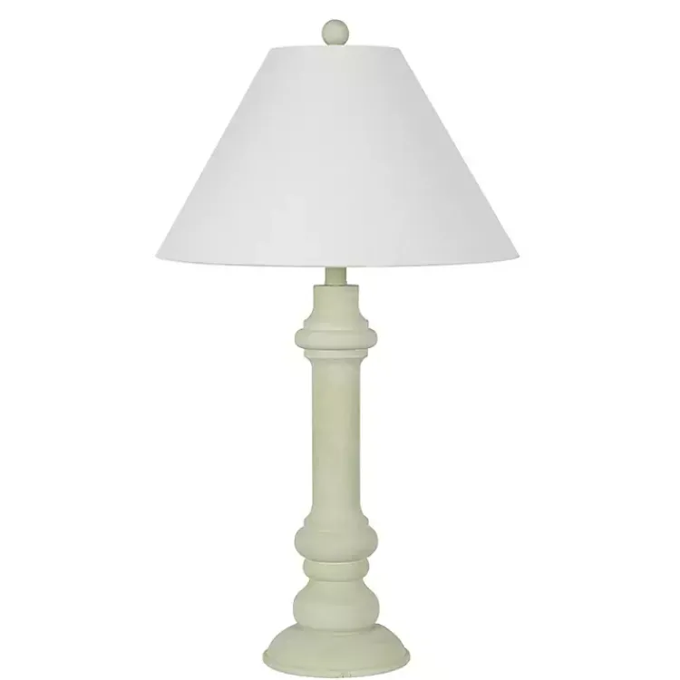 Kirklands Home Table Lamps|Pastel Green Coastal Ariel Table Lamps, Set of 2