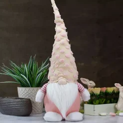 Hot Pastel Pink Polka Dot Hat Gnome Easter Decorations