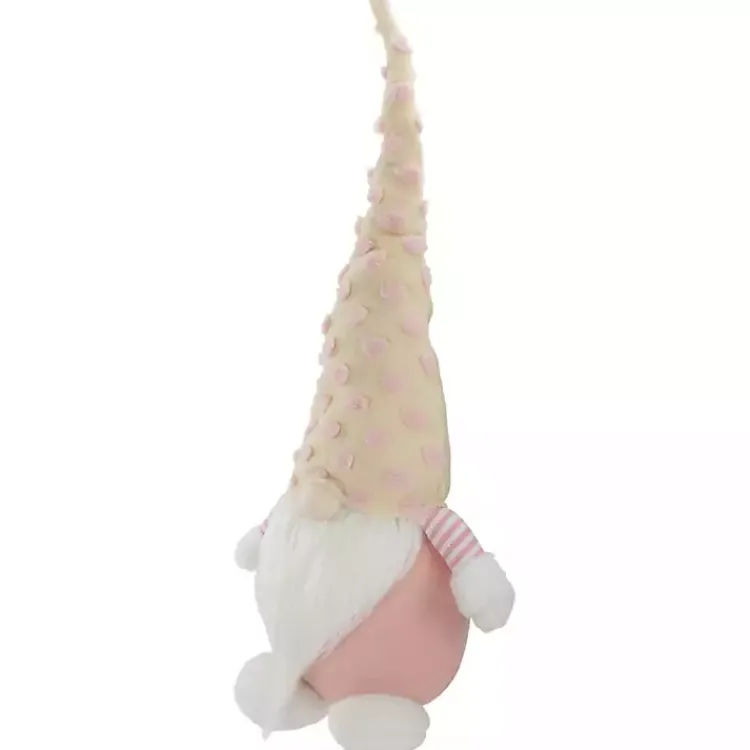 Hot Pastel Pink Polka Dot Hat Gnome Easter Decorations