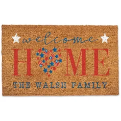 Kirklands Home Doormats|Patriotic Welcome Home Personalized Doormat