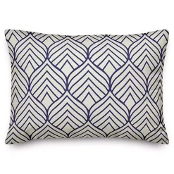 Kirklands Home Outdoor Cushions & Pillows|Patterned Leaves Outdoor Pillow