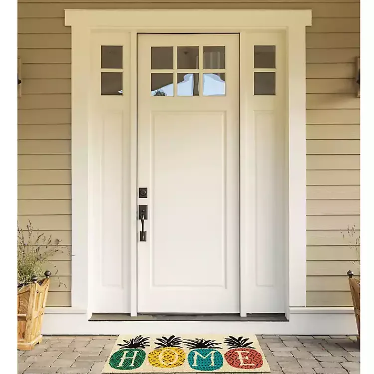 Kirklands Home Doormats|Patterned Pineapples Home Coir Doormat