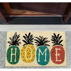 Kirklands Home Doormats|Patterned Pineapples Home Coir Doormat