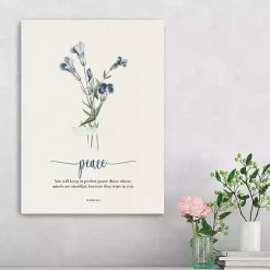 Kirklands Home Wall Quotes & Signs|Peace Affirmations Canvas Art Print, 18x24 in.