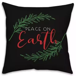Online Peace on Earth Christmas Pillow Christmas Pillows