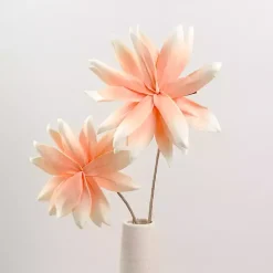 Outlet Peach Foam Flower Sprays, Set of 2 Stems & Bouquets