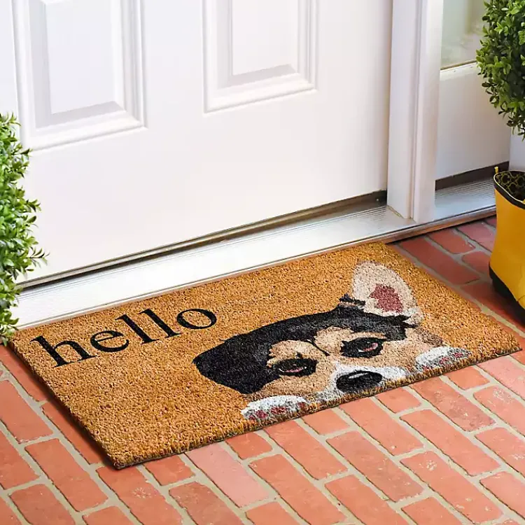 Kirklands Home Doormats|Pembroke Welsh Corgi Hello Doormat