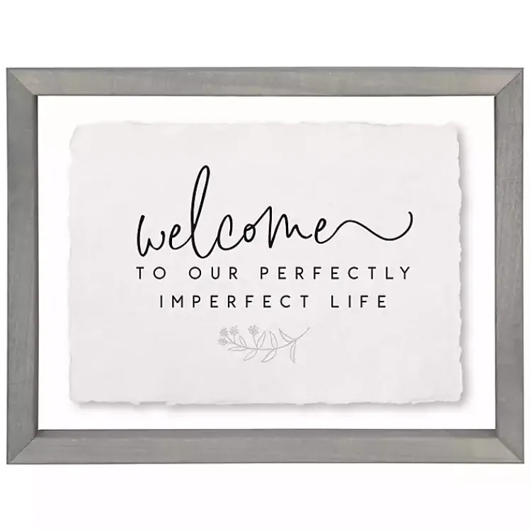 Kirklands Home Wall Quotes & Signs|Perfectly Imperfect Life Wall Plaque