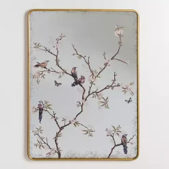 Kirklands Home Decorative Mirrors|Persephone Birds & Branches Wall Mirror