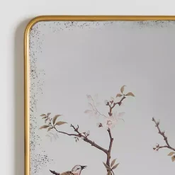 Kirklands Home Decorative Mirrors|Persephone Birds & Branches Wall Mirror