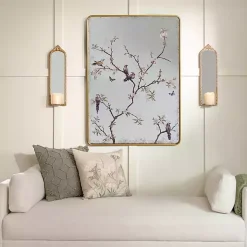 Kirklands Home Decorative Mirrors|Persephone Birds & Branches Wall Mirror