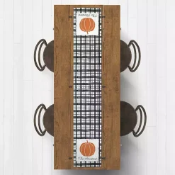 Kirklands Home Table Linens|Personalized Black and White Plaid Table Runner