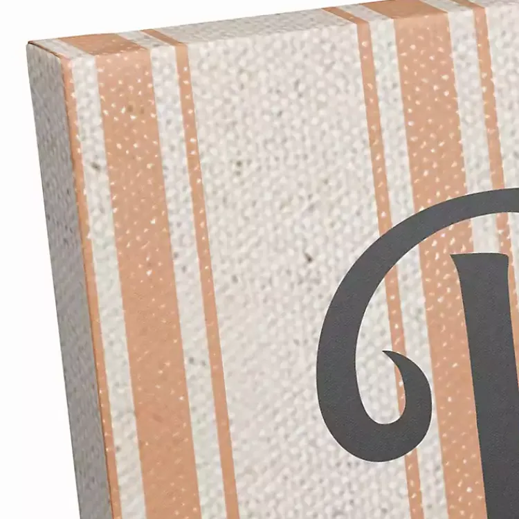 Online Personalized Boo Ghostly Stripes Wall Plaque Halloween