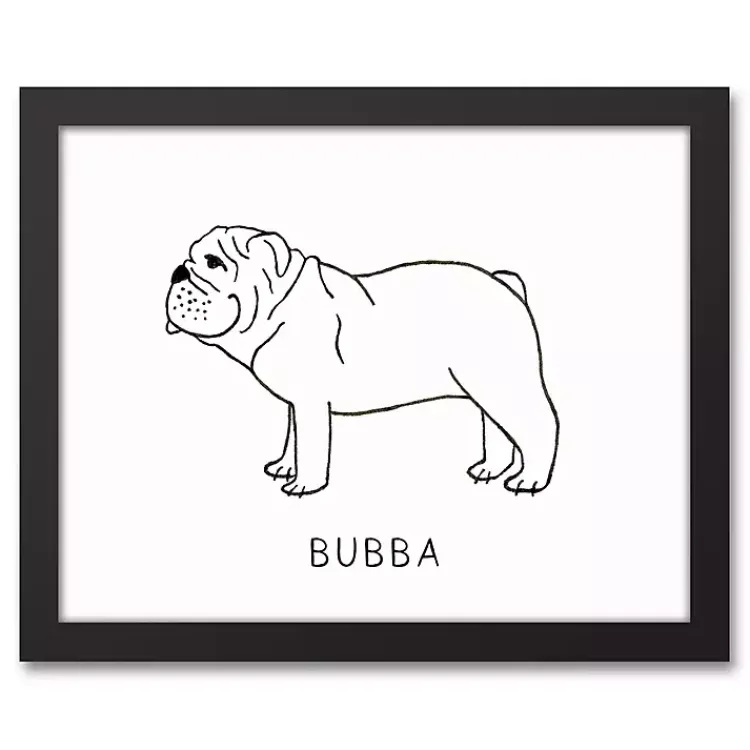 Kirklands Home Wall Quotes & Signs|Personalized Bulldog Framed Wall Plaque