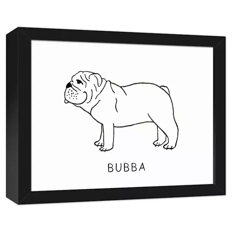 Kirklands Home Wall Quotes & Signs|Personalized Bulldog Framed Wall Plaque