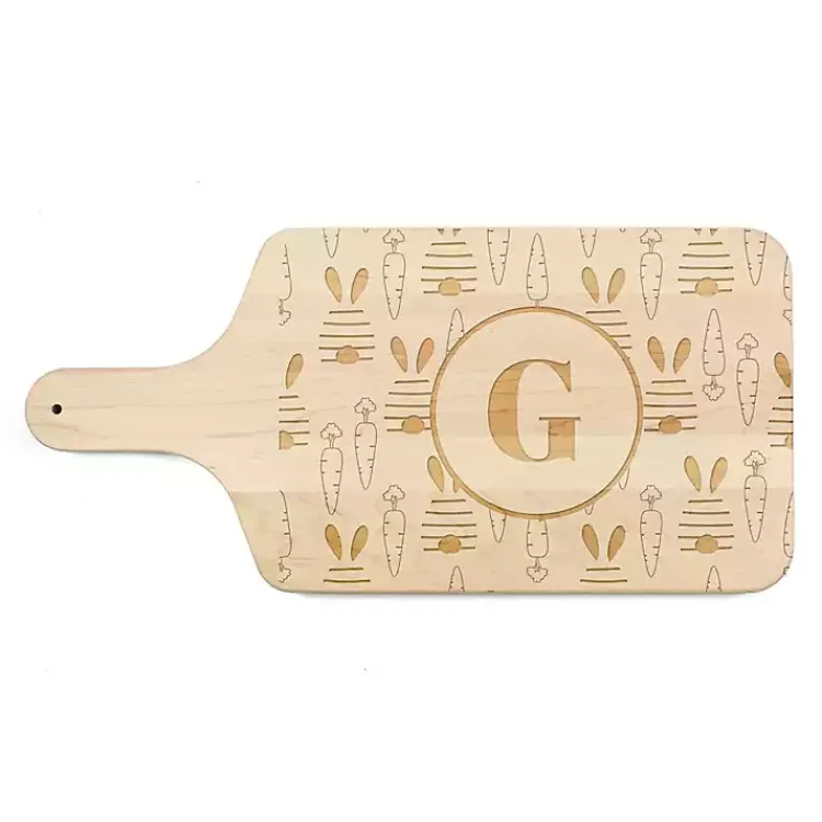 Discount Personalized Bunny and Carrot Maple Serving Board Easter Decorations