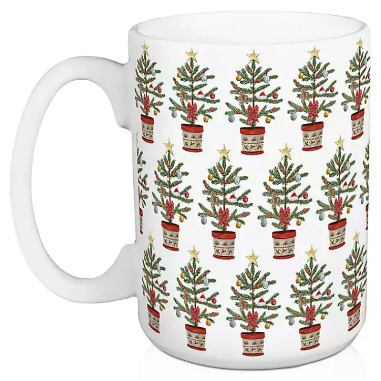 Online Personalized Christmas Tree Mugs, Set of 2 Christmas Dining & Entertaining