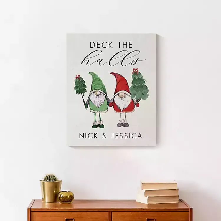 Outlet Personalized Deck the Halls Gnome Wall Plaque Christmas Art & Wall Decor