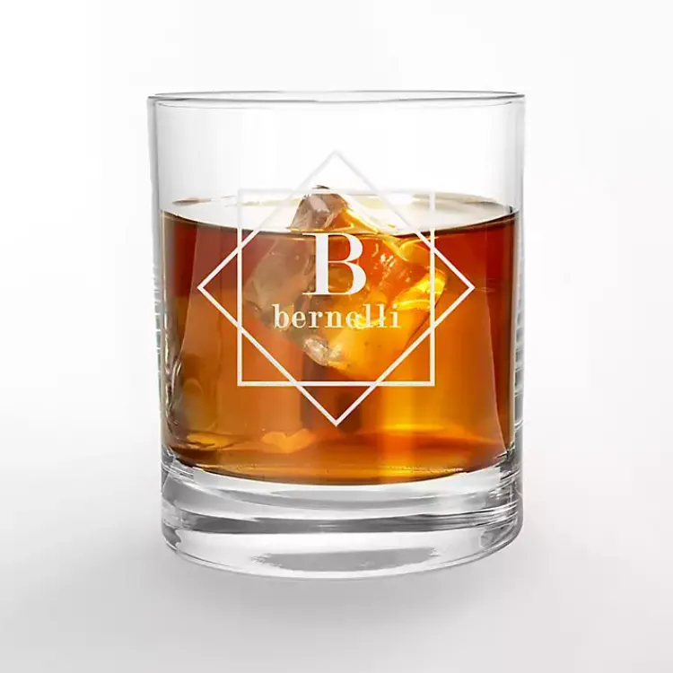 Kirklands Home Glassware & Drinkware|Personalized Diamond Whiskey Glasses, Set of 2