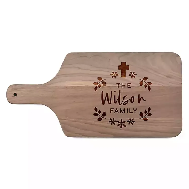 Clearance Personalized Easter Cross Walnut Serving Board Easter Decorations