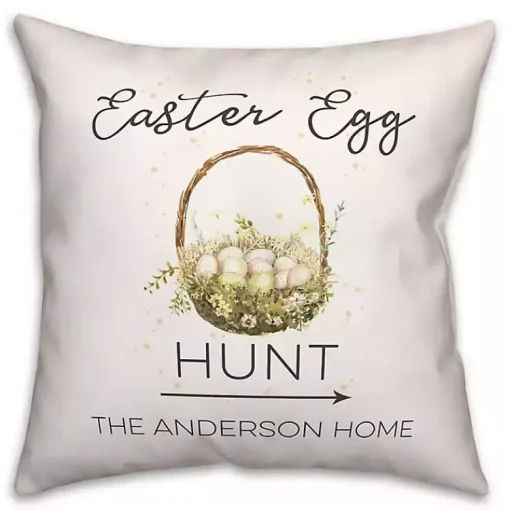Best Personalized Easter Egg Hunt Pillow Easter Decorations