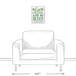 Hot Personalized Eat Drink and Be Irish Canvas Print St Patricks Day Decorations