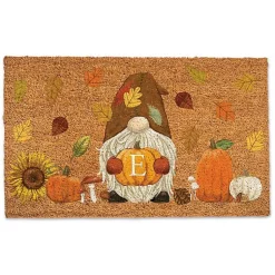 Discount Personalized Fall Gnome Monogram Doormat Fall