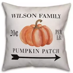 Best Personalized Family Pumpkin Patch Arrow Pillow Fall
